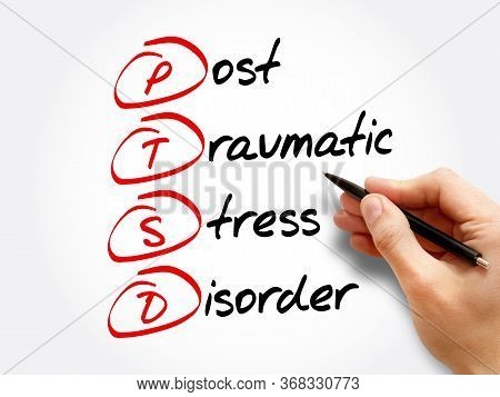 Ptsd - Posttraumatic Stress Disorder, Acronym Concept Background
