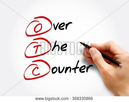 Otc - Over The Counter, Acronym Concept Background