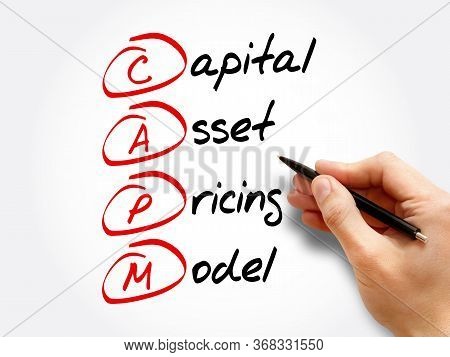 Capm - Capital Asset Pricing Model Acronym, Business Concept Background