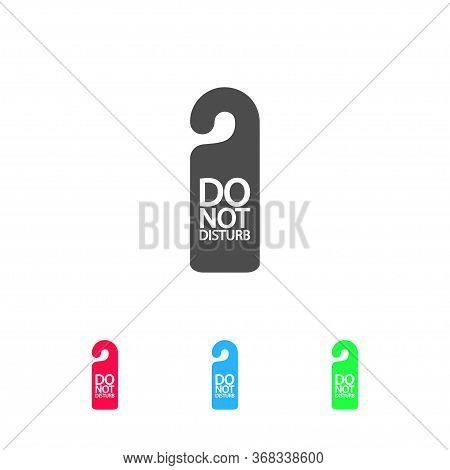Do Not Distrub Icon Flat. Color Pictogram On White Background. Vector Illustration Symbol And Bonus 