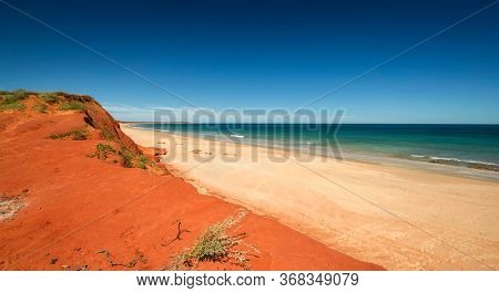 Western Australia - coast line at Dampier Peninsula with sand dune and coastline in morning light 