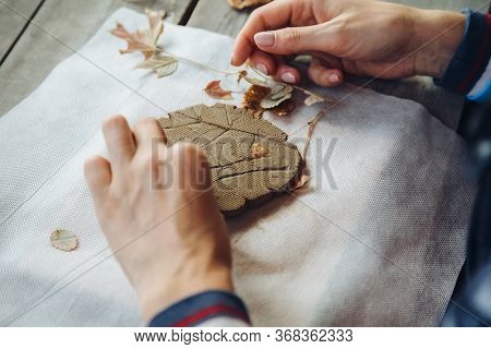 Clay Picture Stamp Baikal With Neolithic Drawings Talts