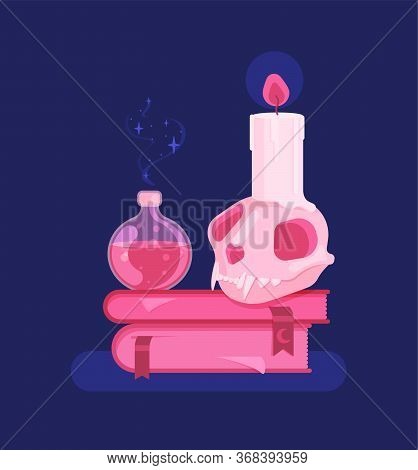 Set For Witches Magic Ritual. Witchcraft
