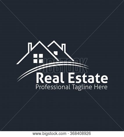 Real Estate Corporate Logo. Real Estate Logo Vector Template. Corporate Real Estate Logo