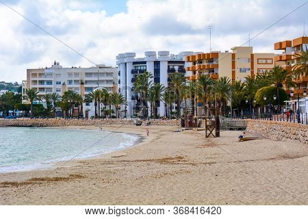 Beach In Santa Eularia, Ibiza Coast Spain