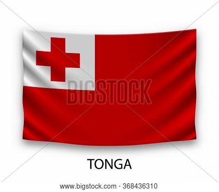 Hanging Silk Flag Template For Your Design