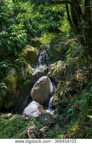 Walk And Discover The Prego Salto Waterfall On The Island Of Sao Miguel, Azores