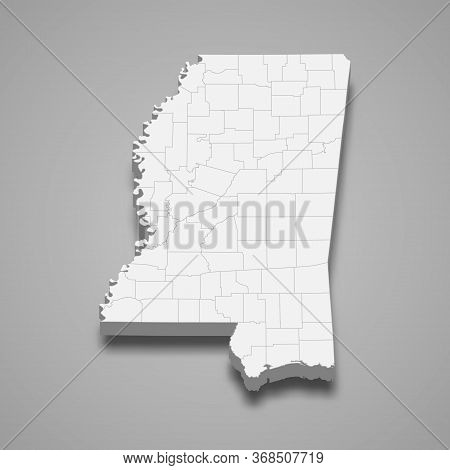 3d Map State Of United States Template For Your Design