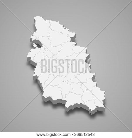 3d Map Region Of Russia Template For Your Design