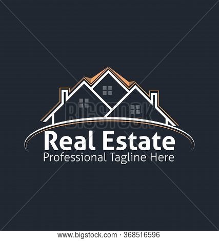 Real Estate Corporate Logo. Real Estate Logo Vector Template. Corporate Real Estate Logo