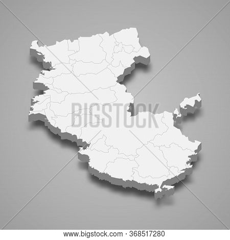 3d Map Prefecture Of Japan Template For Your Design