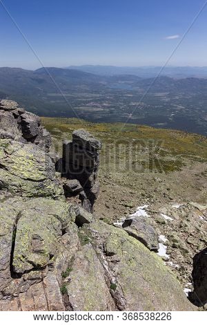 View Of The Surrounding Area Of Peñalara Mountain In Madrid (spain)