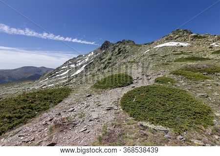 View Of The Surrounding Area Of Peñalara Mountain In Madrid (spain)