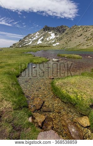 View Of The Surrounding Area Of Peñalara Mountain In Madrid (spain)
