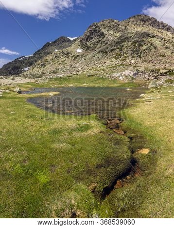 View Of The Surrounding Area Of Peñalara Mountain In Madrid (spain)