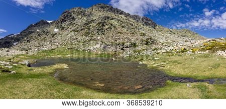 View Of The Surrounding Area Of Peñalara Mountain In Madrid (spain)