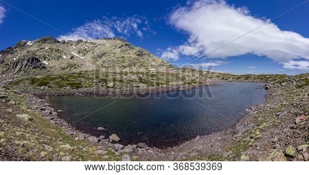 View Of The Surrounding Area Of Peñalara Mountain In Madrid (spain)