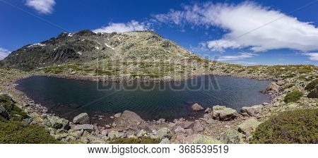 View Of The Surrounding Area Of Peñalara Mountain In Madrid (spain)
