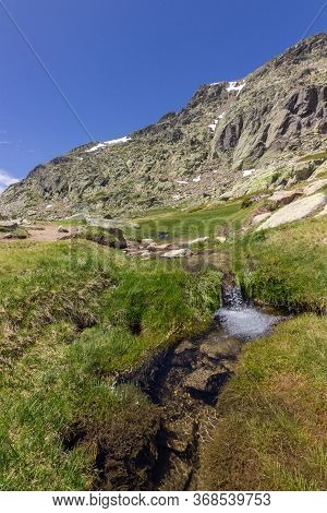 View Of The Surrounding Area Of Peñalara Mountain In Madrid (spain)