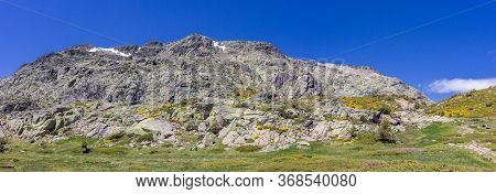View Of The Surrounding Area Of Peñalara Mountain In Madrid (spain)