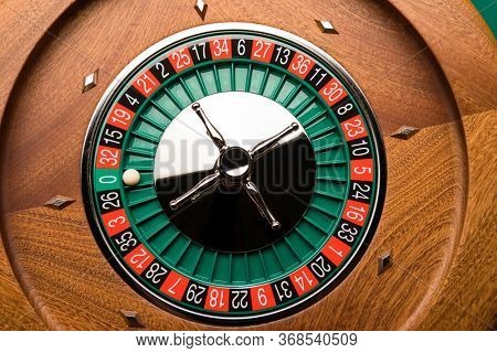Roulette table close up at the Casino - Selective Focus