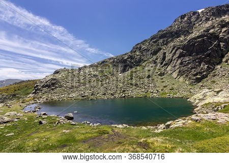 View Of The Surrounding Area Of Peñalara Mountain In Madrid (spain)