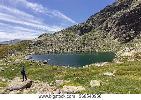 View Of The Surrounding Area Of Peñalara Mountain In Madrid (spain)