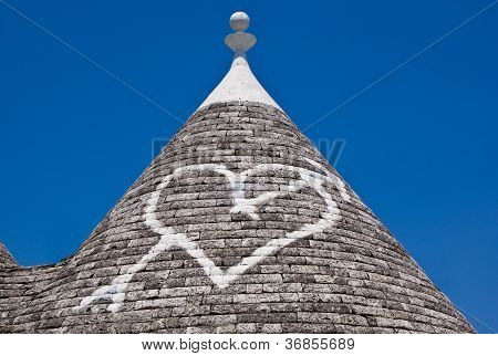 Trulli i Alberobello i Italien