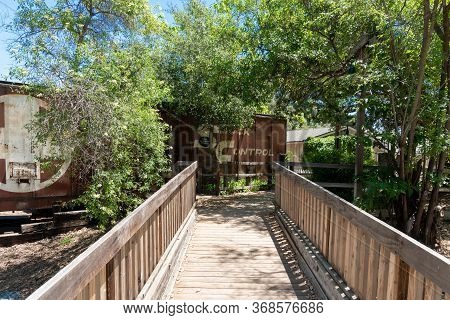 Old Poway Park And Village With Poway Midland Railroad, Poway, California, Usa. April 18th, 2020