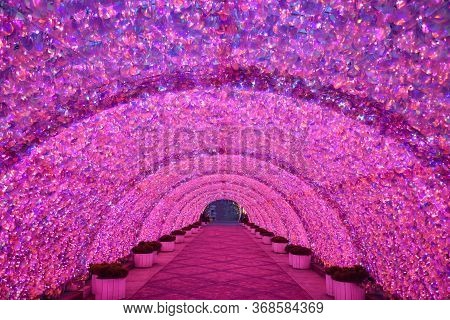 Pink Sequin Tunnel, Pink Sequins, Christmas Decoration
