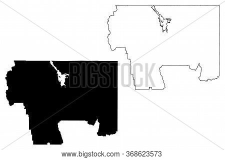 Caribou County, Idaho (u.s. County, United States Of America, Usa, U.s., Us) Map Vector Illustration
