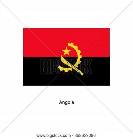Vector Angola Flag, Angola Flag Illustration, Angola Flag Picture,