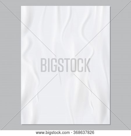 Wrinkled Paper. Realistic Vector Template For Modern Poster