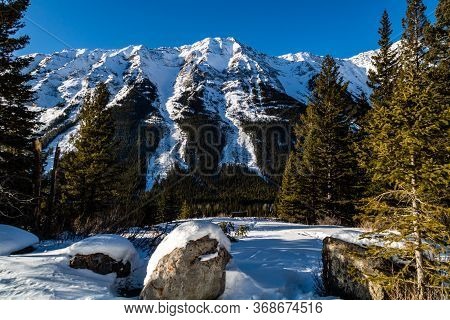 Snow Covered Kananaskis Ranges. Peter Lougheed Provincial Park