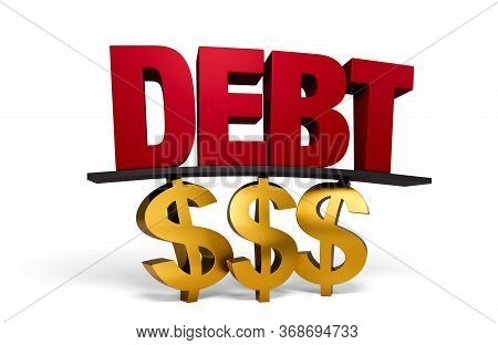 A 3d Illustration Of A Large, Red 