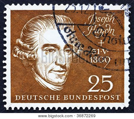 แสตมป์เยอรมัน 1959 โจเซฟ Haydn นักประพันธ์