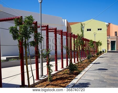 The Renovated Area Of The Old City Of As Part Of 2017 European Capital Of Culture (ktima) Paphos Cyp