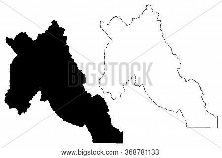 Lemhi County, Idaho (u.s. County, United States Of America, Usa, U.s., Us) Map Vector Illustration, 
