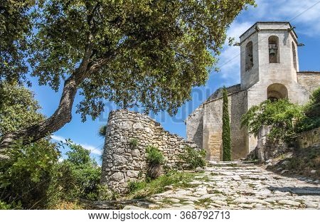 Old Church In The Village Of Oppede-le-vieux, Provence, France