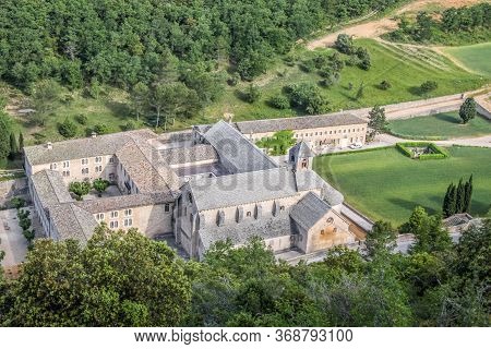 View Of The Senanque Abbey In The Luberon, Provence, France