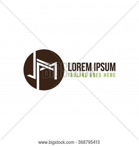Square Letter Jm In Flat Style Design Symbol. Save Download Preview Jm Letter Symbol. Vector Illustr