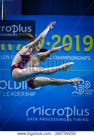 Kyiv, Ukraine - August 6, 2019: Michelle Heimberg And Jonathan Suckow Of Switzerland Perform During 