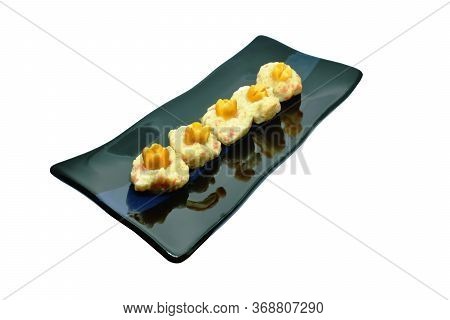 Steamed Soft Minced Pork Dumpling Stuffed Sausage On Plare