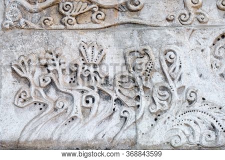 An Element Of The Decoration Of The Facade Of The Temple On The Territory Of The Marfo-maria Abode O