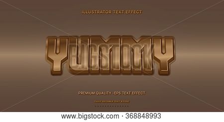Editable Text Effect - Yummy Illustrator Text Style
