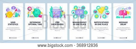 Digital Marketing Analysis, Social Media And Online Advertising. Mailbox, Link Shortening. Mobile Ap