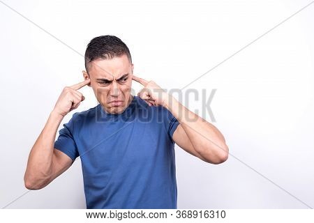 Man Disgusted By Noise