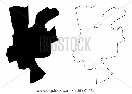 Gwalior City (republic Of India, Madhya Pradesh State) Map Vector Illustration, Scribble Sketch City