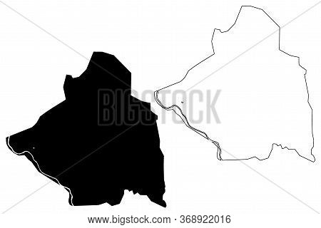 Raipur City (republic Of India, Chhattisgarh State) Map Vector Illustration, Scribble Sketch City Of