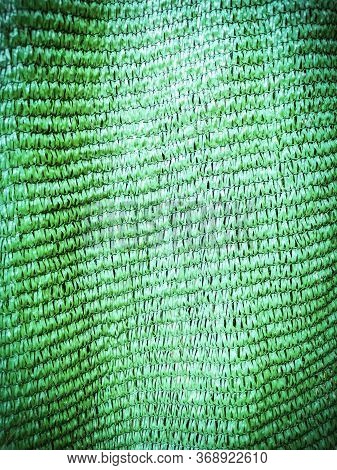 Pattern And Texture Of Green Slan Mesh